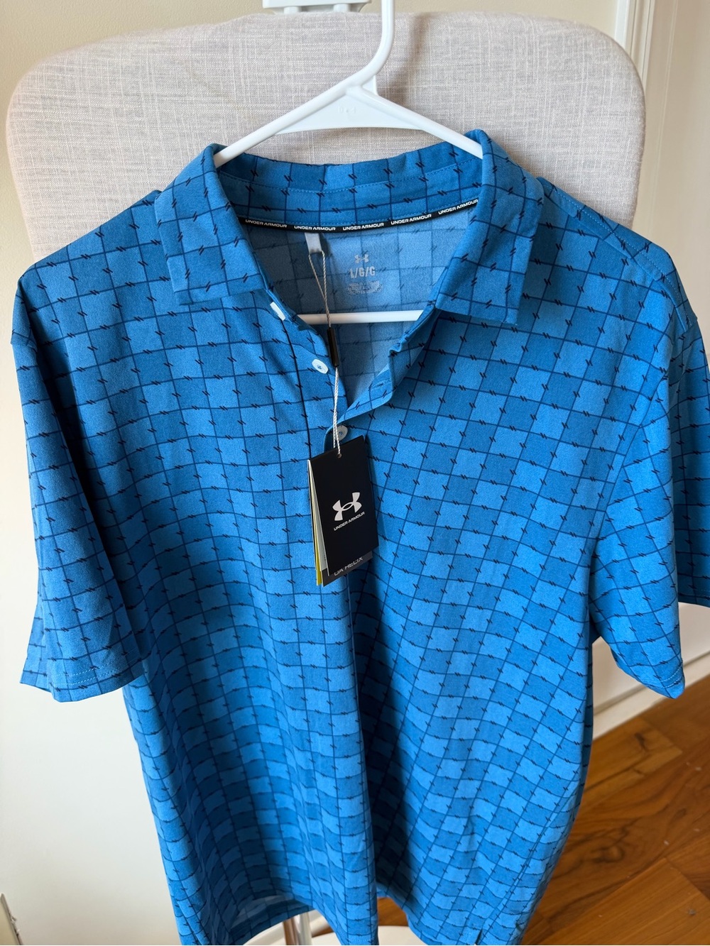 Under Armour Men’s Blue Graphic Short Sleeve Polo